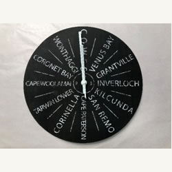 Black 27cm Clock Salt Gallery